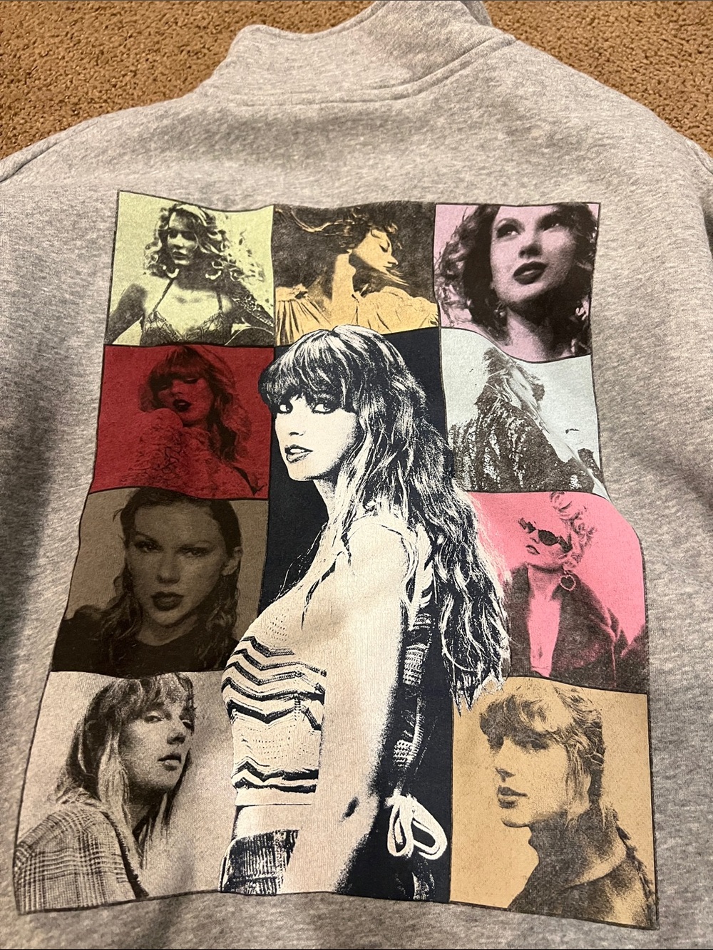 Gray Quarter zip Taylor Swift Eras Tour Sweatshirt small - Picture 2 of 6